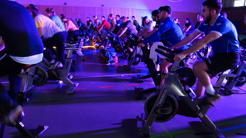 11. Indoor - Cycling - Advent - Marathon der HöMS Foto der Teilnehmer des 11. Indoor - Cycling - Advent - Marathon der HöMS