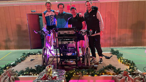 11. Indoor - Cycling - Advent - Marathon der HöMS Foto Trainer Team des 11. Indoor - Cycling - Advent - Marathon der HöMS