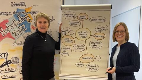 Die Verantwortlichen des hochschuldidaktischen Dienstes Frau Rotter und Frau Bäcker  Die Verantwortlichen des hochschuldidaktischen Dienstes Frau Rotter und Frau Bäcker