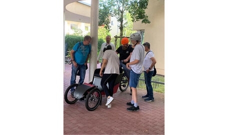 Praktisches Training mit der Rikscha Praktisches Training mit der Rikscha