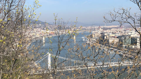 Gießener Studierende in Budapest - Blick auf die Donau