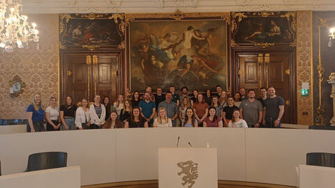 Kasseler Veraltungsstudierende im Landtag der Steiermark Kasseler Veraltungsstudierende im Landtag der Steiermark
