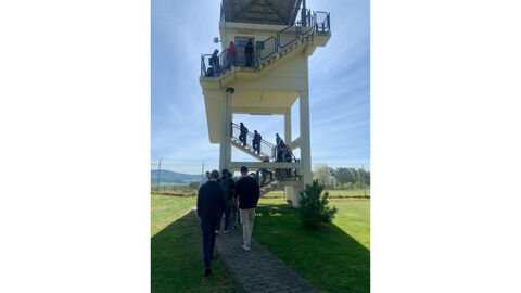 Aussichtsplattform Besteigung der Aussichtsplattform